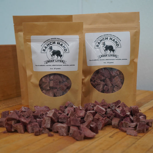 Bulk Ranch Hand Grass Fed Beef Liver Dog Treats